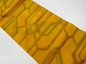 リサイクル　抽象模様織出し名古屋帯